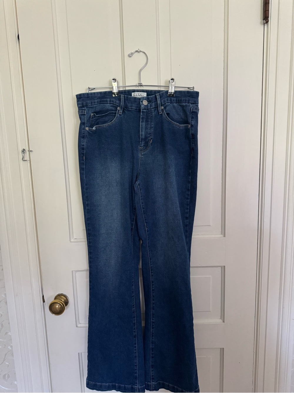 Nicole Miller Medium Wash Flared Jeans